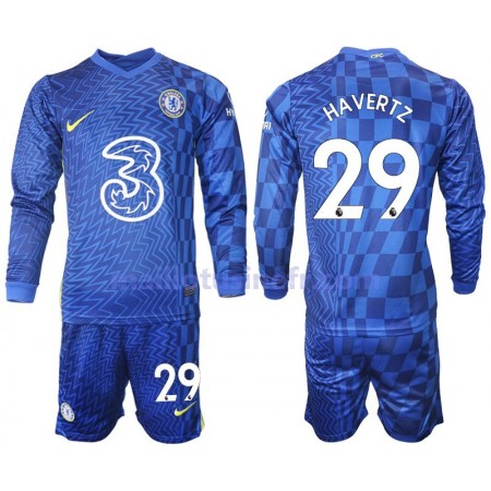 Maillot de Foot Chelsea Havertz 29 Domicile 2021-22 Manches Longues - Enfant Maillot de Foot Chelsea Havertz 29 Domicile 2021-22 Manches Longues - Enfant